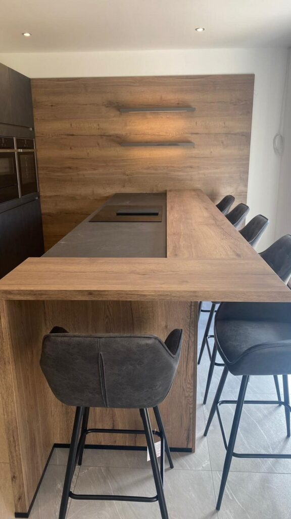 Nobilia Kitchens Slate Grey Havanna Oak Laminate And Quartz Worktops 3 | Nobilia German Kitchens by Square, Sheffield