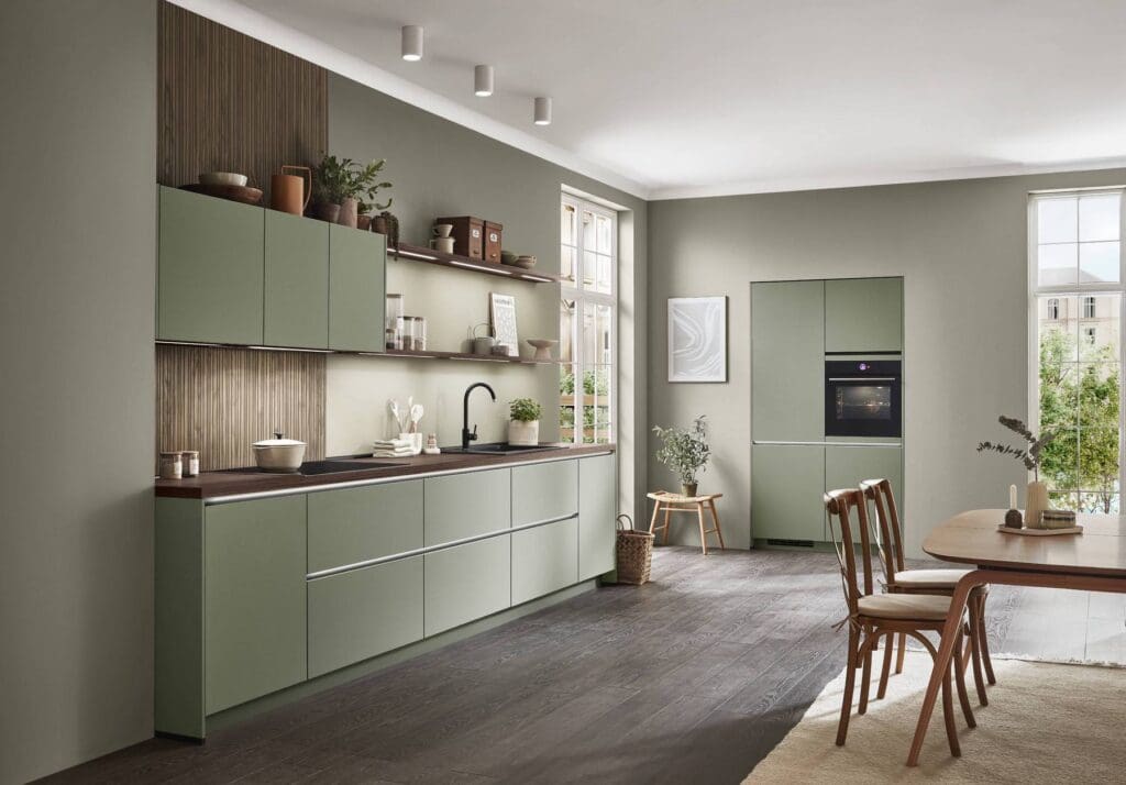 matt kitchen doors by Nobilia German Kitchens by Square
