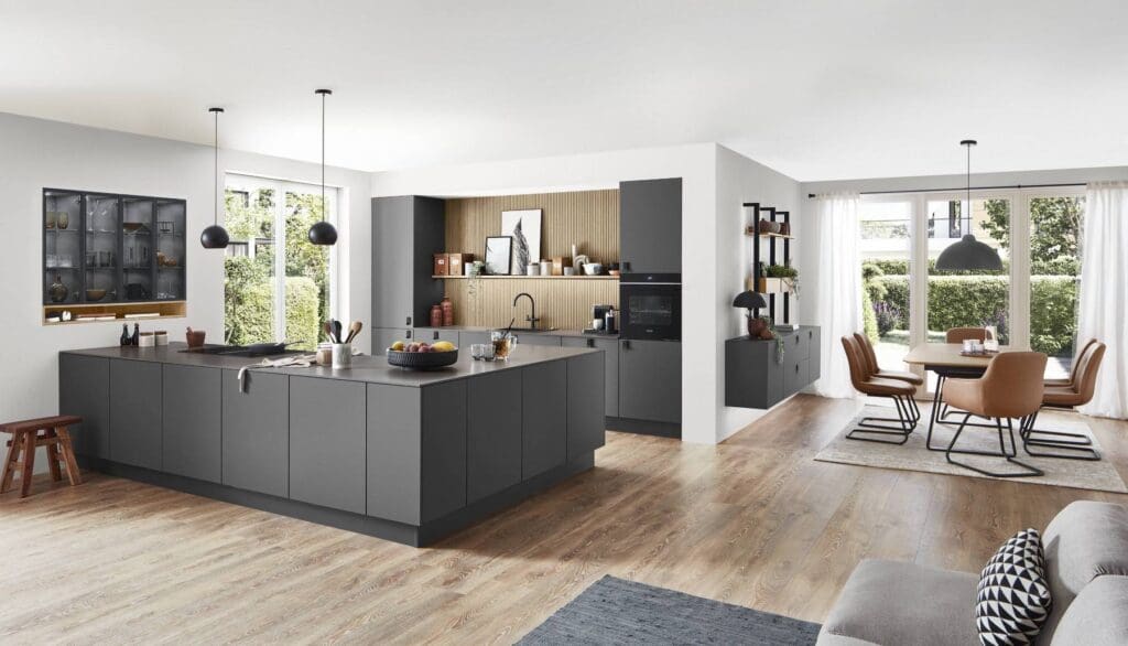 open-plan kitchens Sheffield - Nobilia German Kitchens by Square