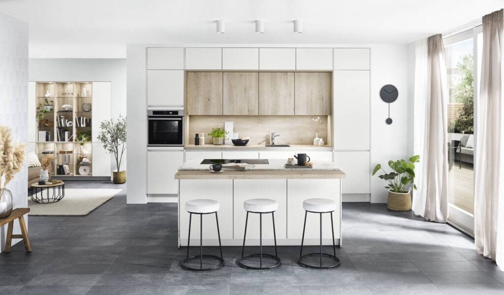 open-plan kitchens Sheffield - Nobilia German Kitchens by Square