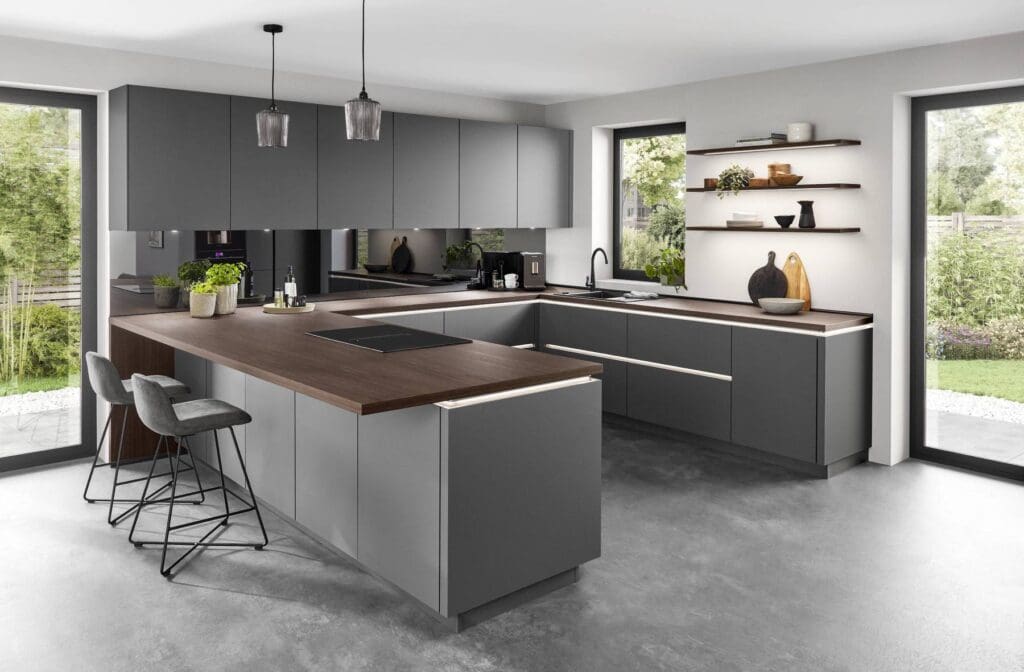 grey kitchens Sheffield | Nobilia German Kitchens by Square, Sheffield